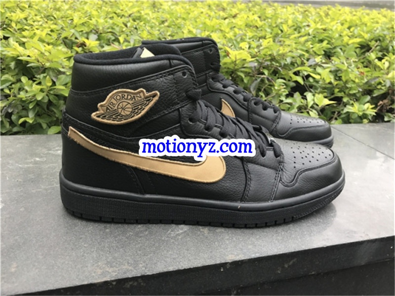 Air Jordan 1 High OG BHM Black Metallic Gold